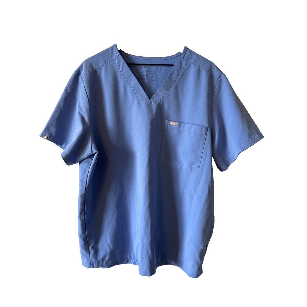Figs Blue Chisec Men's Scrubs Top & Pants Set Size XL Technical Collection